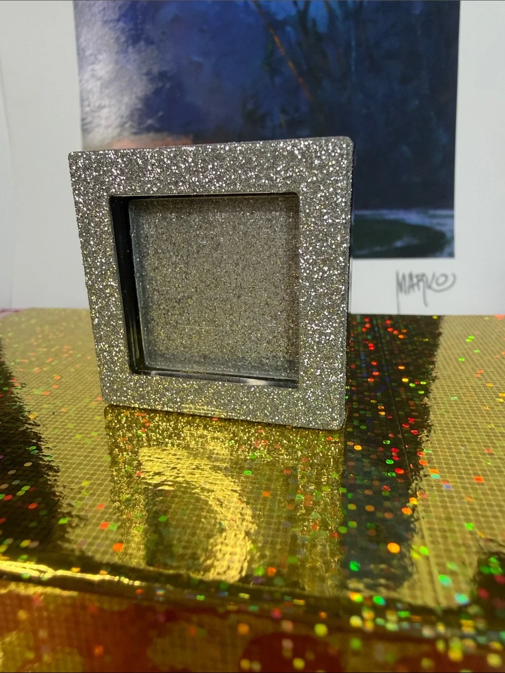 Hard Candy Single & Loving it Glitter Square Disco‎ Dancer Silver Eyeshadow